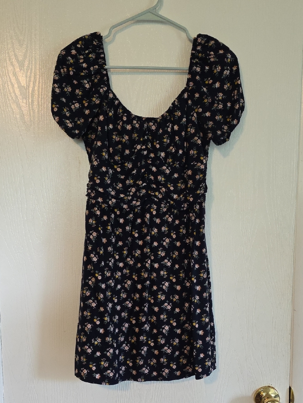 Hollister Blur Mini Dress with Pink & Yellow Floral Print
